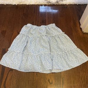 Blue floral skirt